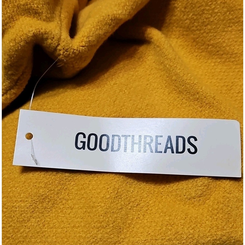 Goodthreads Women Medium Long Ruffle Sleeve Knit Sweater In Yellow - Picture 11 of 11